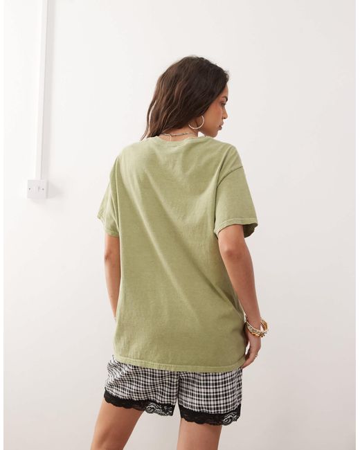 Reclaimed (vintage) Green – oversize-t-shirt aus baumwolle