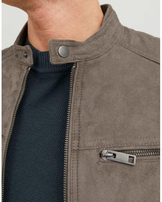 Jack & Jones Black Rocky Zip Jacket for men