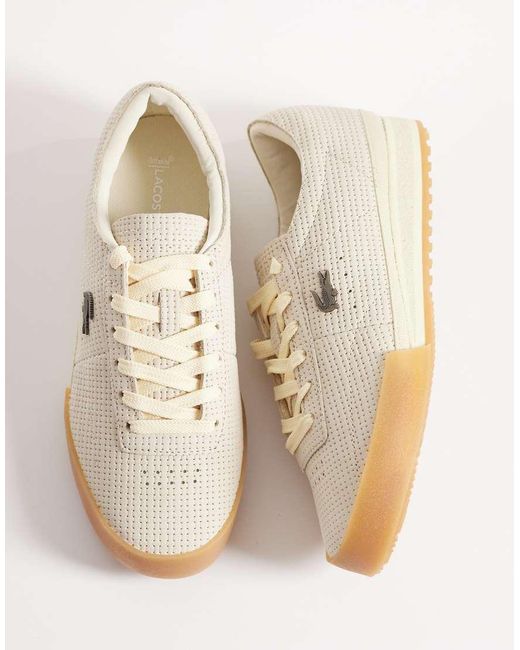 Lacoste White Aura Logo Sneakers