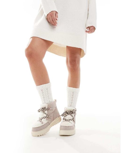 Sorel White Ona Ave Alpine Boots