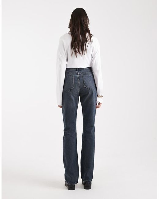 ASOS Asos Design Tall 90s Straight Jeans In Blue Black