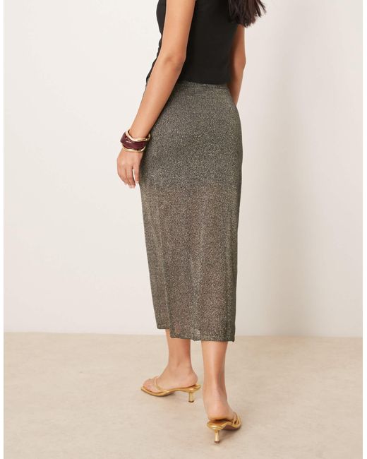 Jupe transparente avec jupon - anthracite métallisé Abercrombie & Fitch en coloris Natural