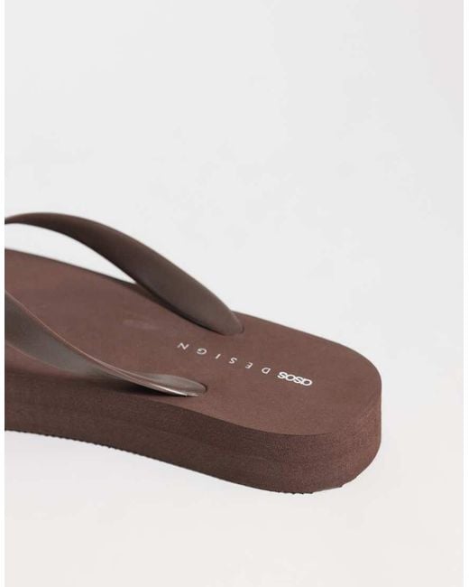 ASOS Brown Flavio Flip Flop