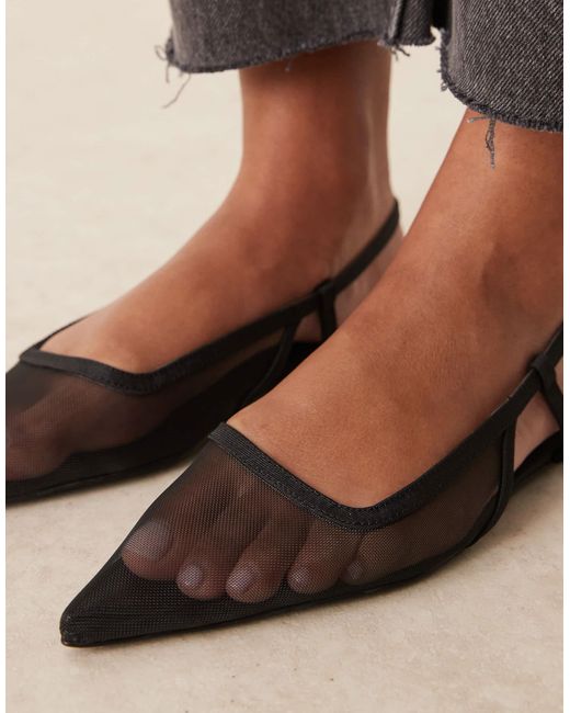 ASOS Black Lorraine Slingback Ballet