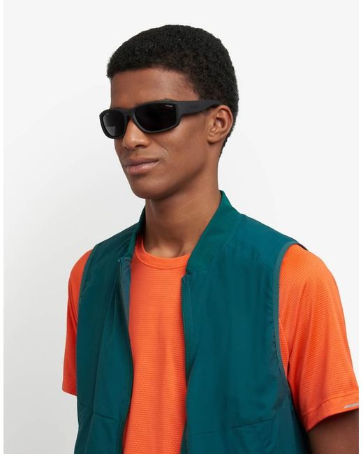 Polaroid Sunglasses Blue Sporty Wrap Sunglasses With Polarized Lenses for men