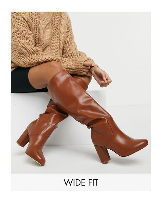 wide fit high boots