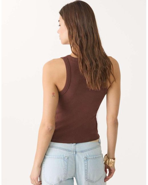 Top Con Dorso A Vogatore di Stradivarius in Brown