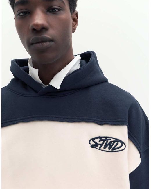 Pull&Bear Stwd Studio in het Blue voor heren