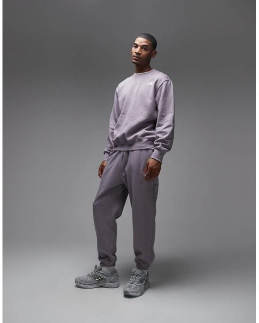 The North Face Gray Oversized Essential Logo Sweatshirt for men