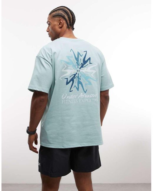 Under Armour Blue Back Graphic Fitness T-shirt for men