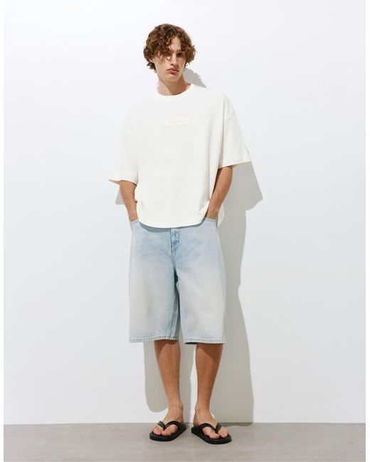 Pull&Bear Gray Short Sleeve T Shirt With Graphic for men
