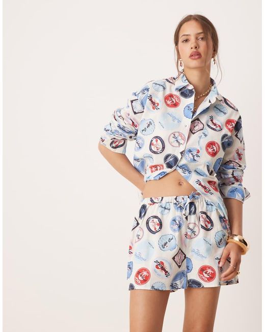 Miss Selfridge Multicolor Shorts Co-ord