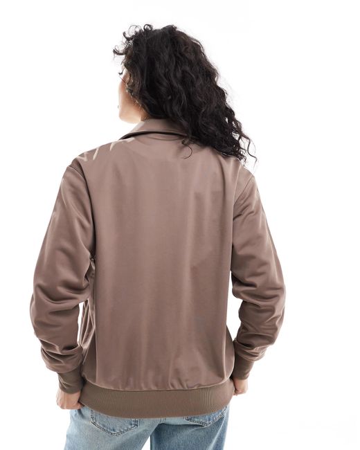 Adidas Originals Gray – firebird – locker geschnittenes trainingsoberteil