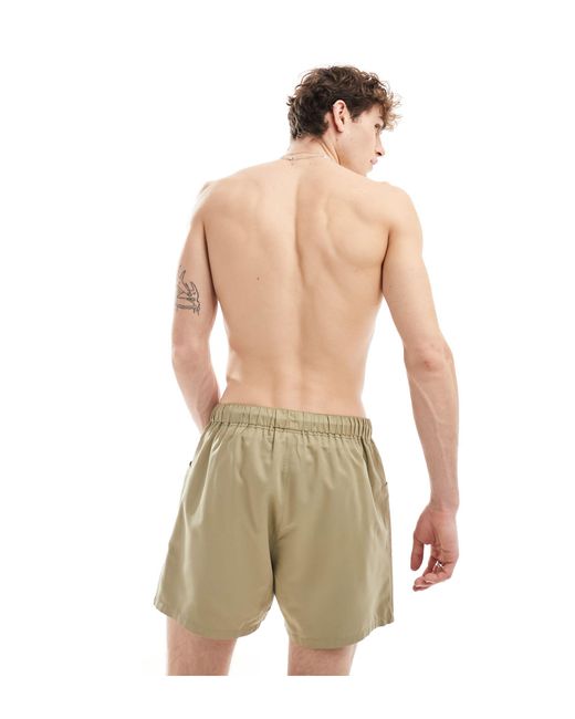 Pantaloncini da bagno verdi taglio super corto con tasche cargo di ASOS in Natural da Uomo
