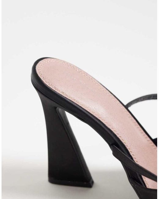 River Island Metallic Heat Seal Heart Detailed Heels