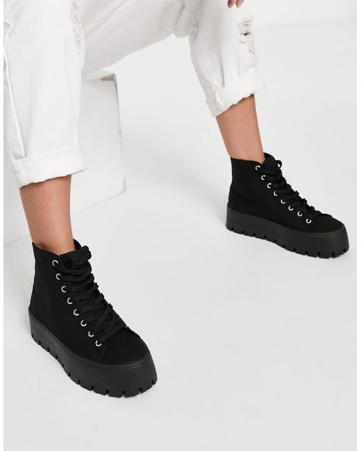 BeKool 42015 sneaker dikke zool wit lak - Alleen bij Past Schoenen