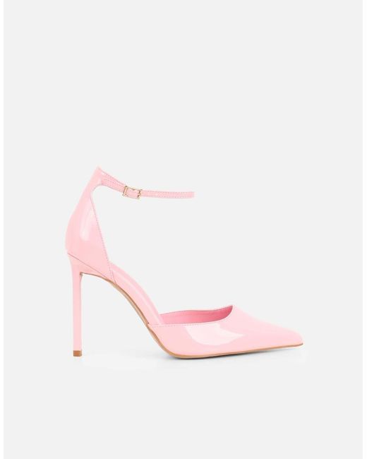 SIMMI Pink Erika Patent Court Shoes