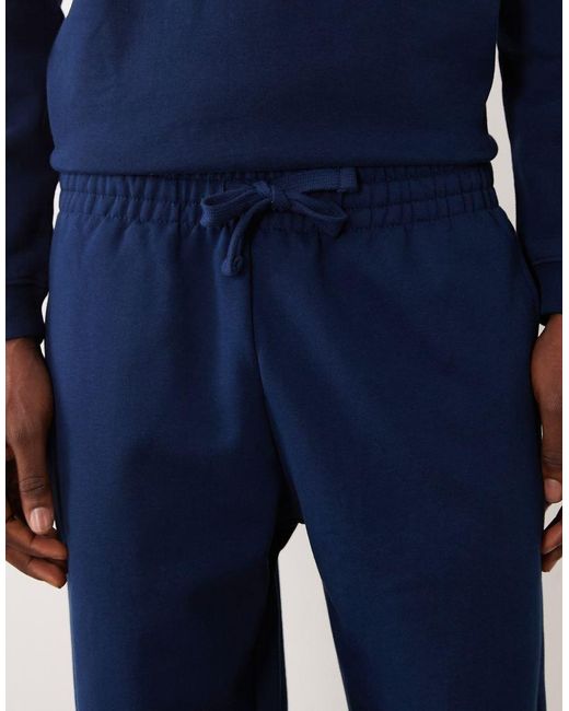 ASOS Blue Circular Design Collection Heavyweight Straight Leg Trackies for men