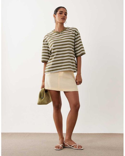 Gina Tricot Green Short Sleeve Boxy Tee