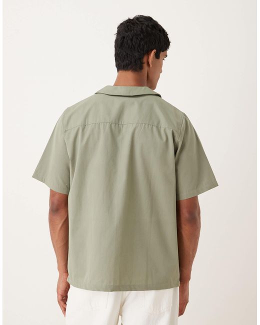 ASOS – kastiges, locker geschnittenes hemd in Green für Herren