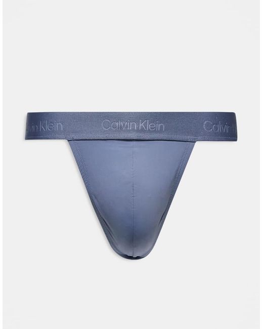 Calvin Klein Blue Sculpt Lace Thong for men
