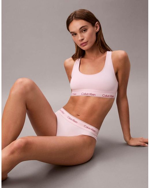 Calvin Klein Brown Icon Cotton Modal Bralette