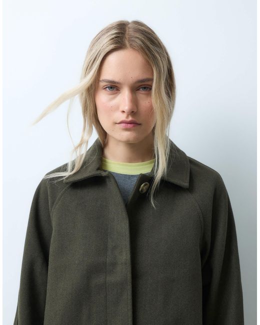 ONLY Green Button Through Jacket