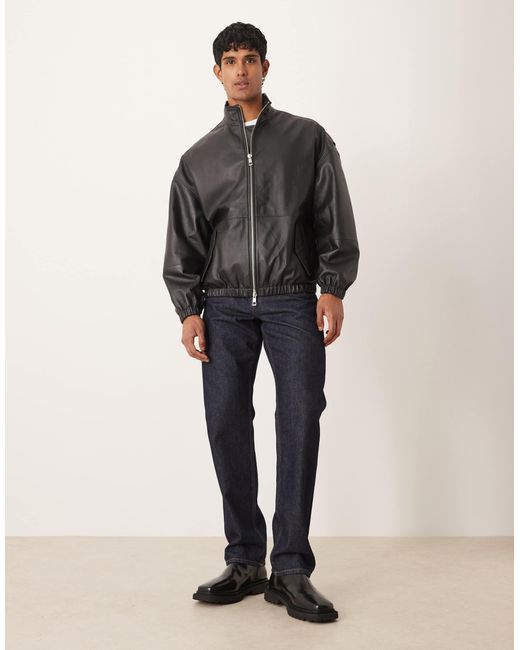 ASOS Gray Oversized Track Jacket for men
