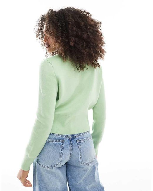 French Connection Green Nyrobi Fitted Cardigan