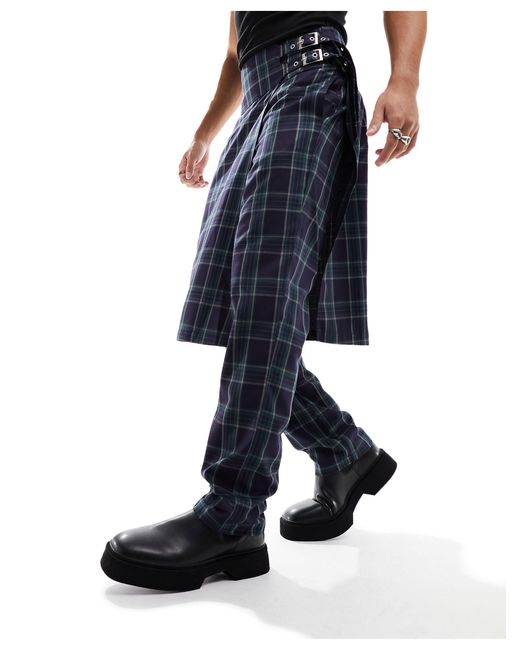 Men's Grey Check Trousers | Casual Trousers | Next