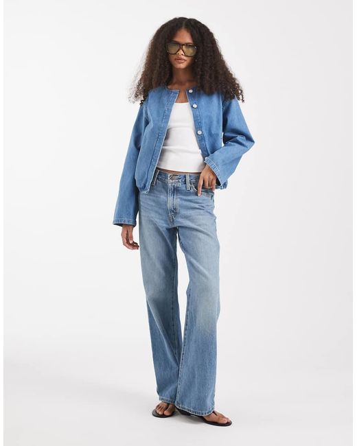ASOS Blue Denim Bomber Jacket