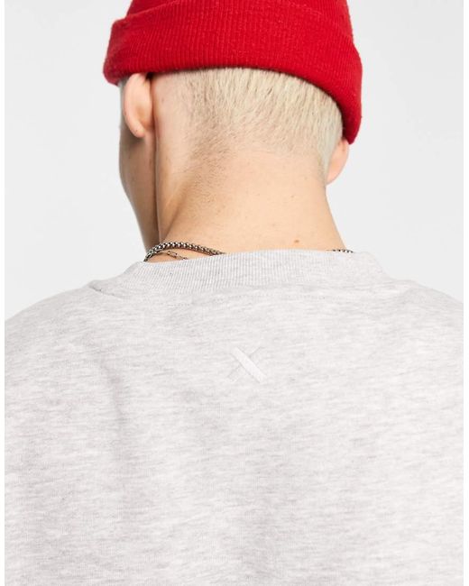 Collusion White Sweatshirt for men