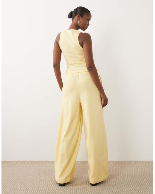 ASOS Natural Weekend Collective Co-ord Oversized Barrel Leg jogger With Graphic