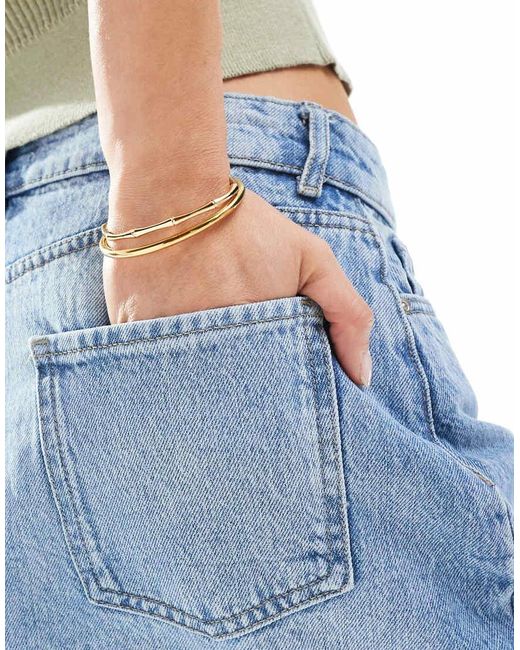 ONLY Blue Denim Mini Skirt