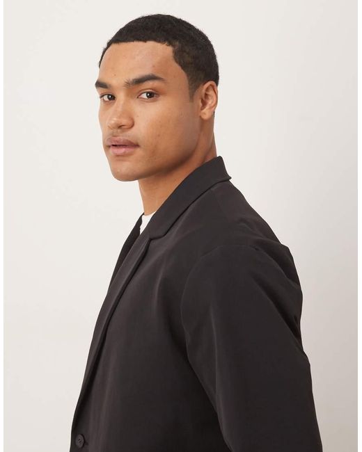 ASOS Black Boxy Suit Jacket for men