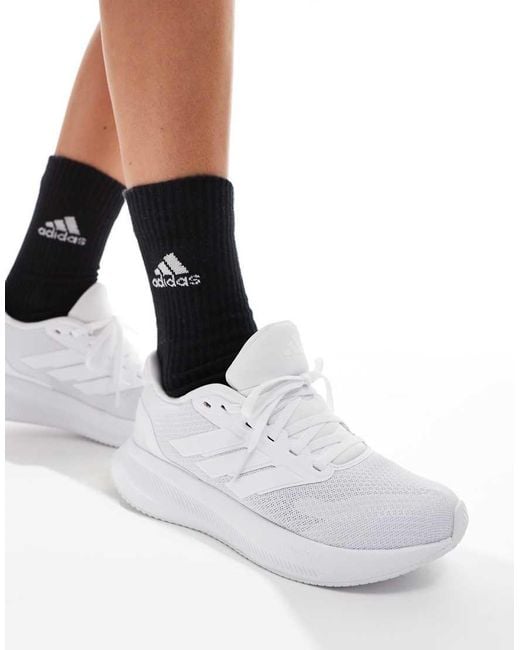 Adidas Originals White Adidas Running Runfalcon Trainers