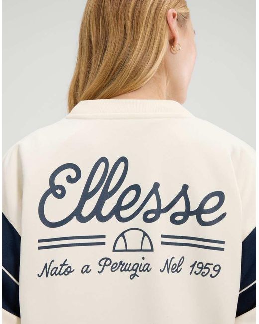 Ellesse White Calgary Sweatshirt