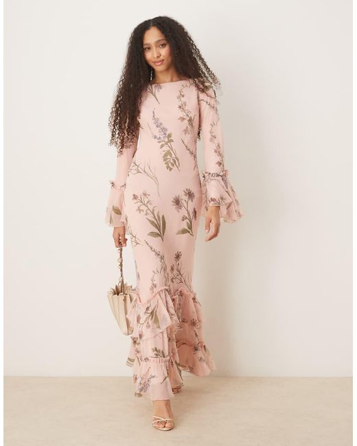 Vestito Lungo di ASOS in Pink