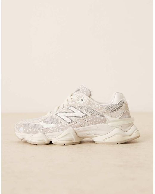 New Balance Blue 9060 Deer Print Trainers