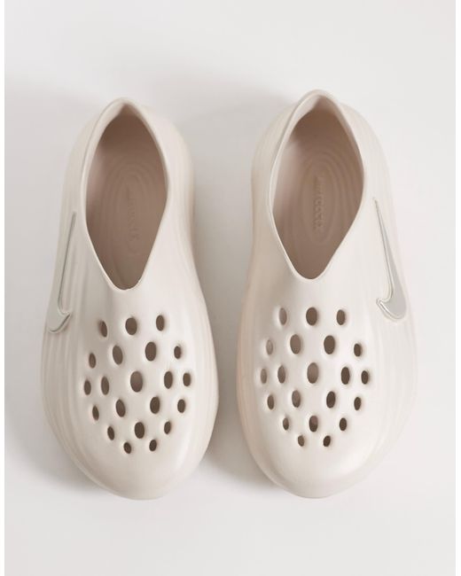 Nike White Reactx Rejuven8 Clogs