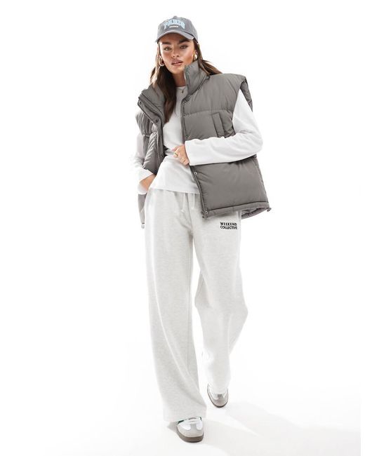 Brave Soul Gray Padded Gilet Vest