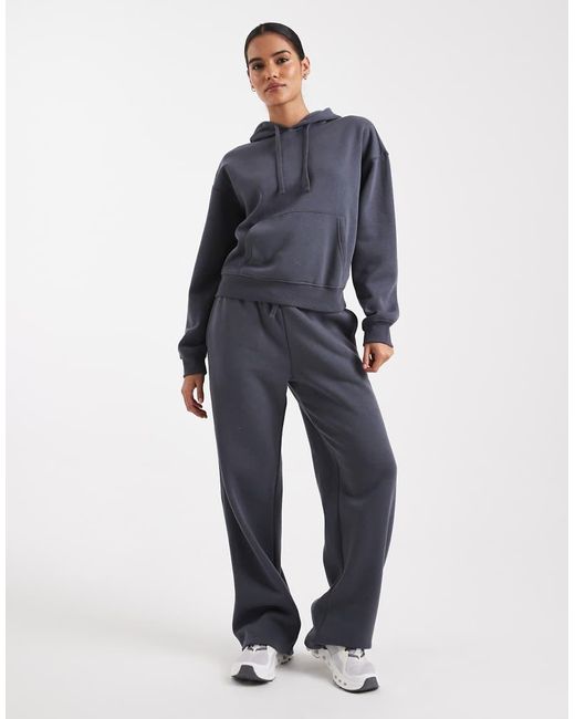 ONLY Blue Jersey Hoodie Co-Ord