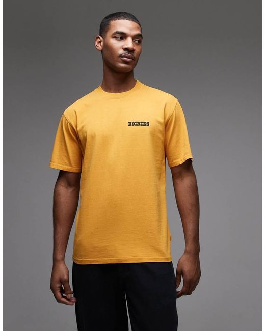 Dickies Yellow Darrtown T-shirt for men