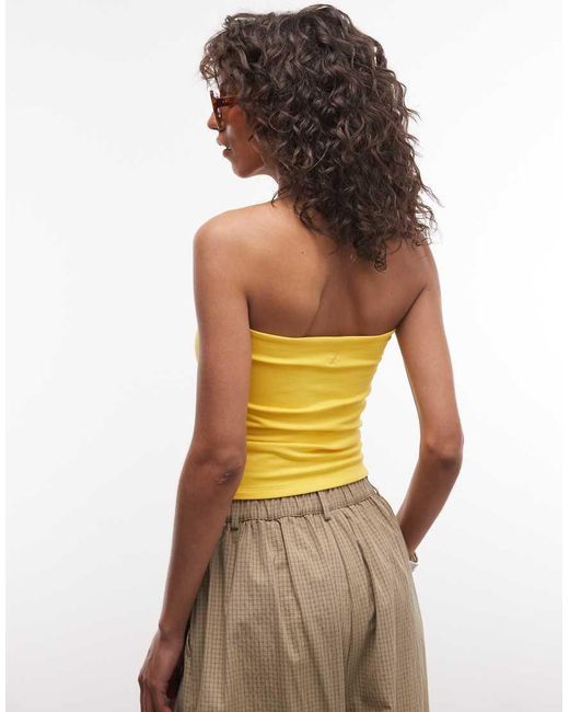 Collusion Yellow Double Layer Bandeau Top