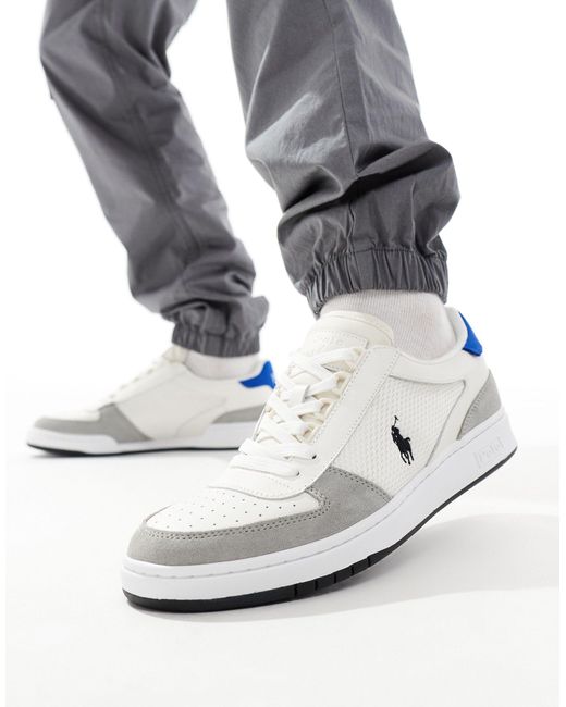 Court - sneakers bianche e grigie di Polo Ralph Lauren in Gray da Uomo