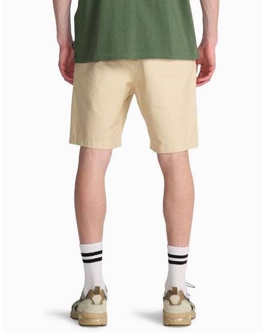 Billabong Natural Larry Linen Elasticated Shorts for men