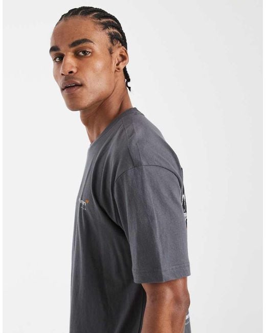 Hollister Gray Mclaren Graphic T-shirt for men