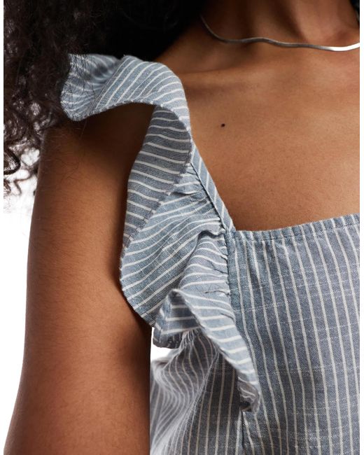 Pieces White – gestuftes camisole-maxikleid