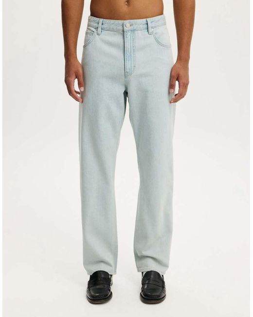 Cotton On Blue Baggy Jean for men