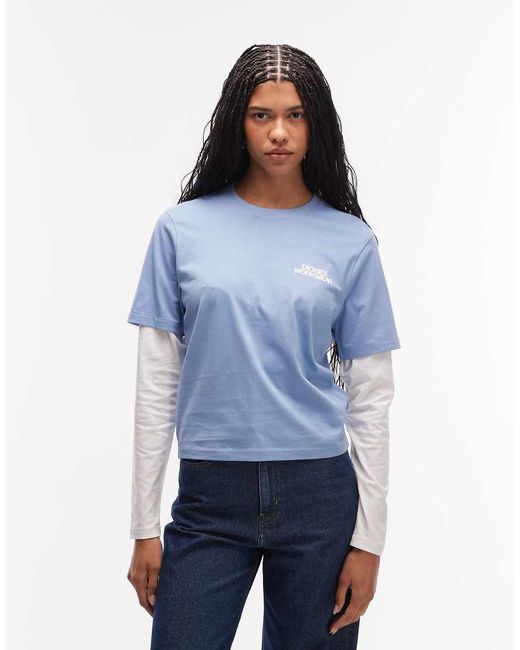 Dickies Blue Torrey Double Layered T-shirt